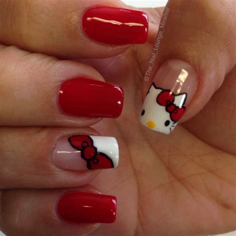 Hello kitty nail art design | Grunge nails, Really cute nails, Pretty ...