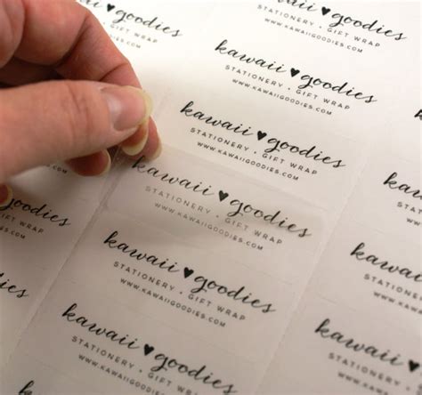 Custom Print CLEAR Address Labels - 2 5/8 X 1 Transparent Custom Labels -clear Wedding Favor ...