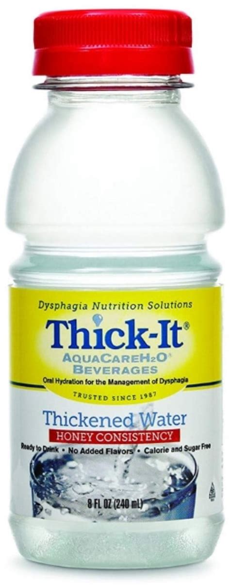 ThickIt Thickened Water AquaCareH2O Bottle Unflavored Ready to Use ...