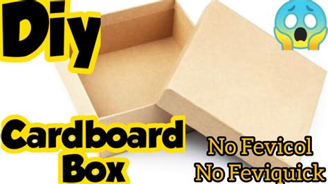 Diy Cardboard box/Homemade cardboard box/How to make cardboard box at home/Cardboard box making ...