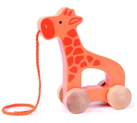 Hape Giraffe Wooden Push and Pull Toddler Toy 89598976652 | eBay