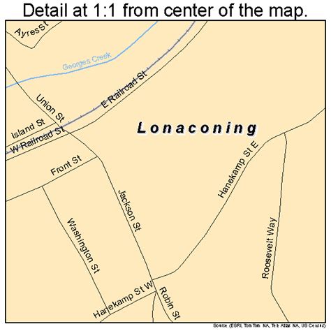 Lonaconing Maryland Street Map 2447875