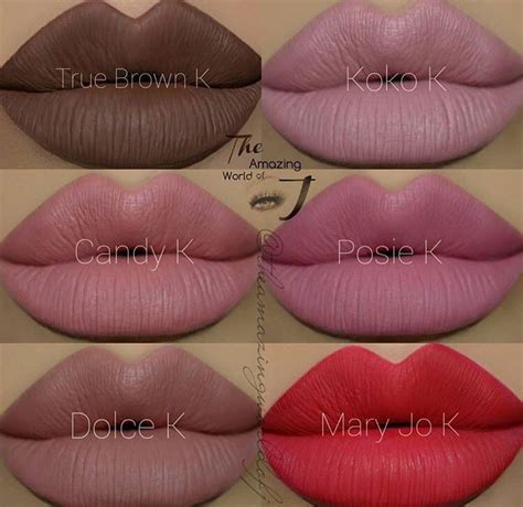 Kylie Jenner Cosmetics (lip kit) new swatches with all the colors from her line | Kylie jenner ...