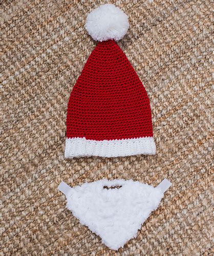 Ravelry: Baby Santa Hat with Beard pattern by Nancy Anderson