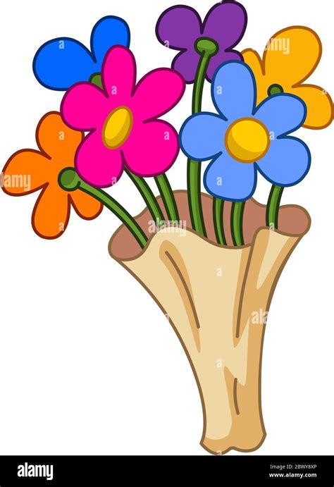 Cartoon flower bouquet Stock Vector Image & Art - Alamy