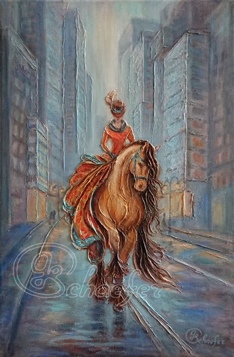 Pink Horse Painting Horse Portrait Horse Wall Art Oil Painting | Etsy