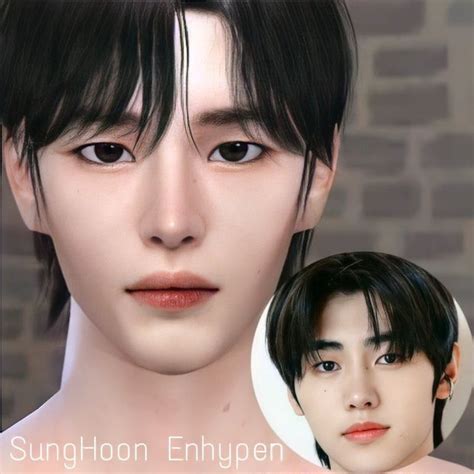 Sims characters : SungHoon ENHYPEN | Sims By KJ | Sims 4 cc eyes, Sims ...