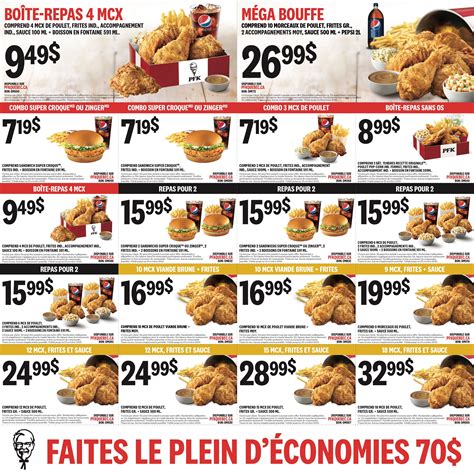 KFC Canada Coupons (QC), until October 25, 2020