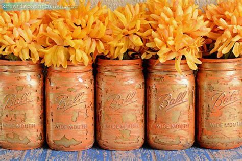 Layered Paint Mason Jars | Painted mason jars, Mason jar vases, Gold ...