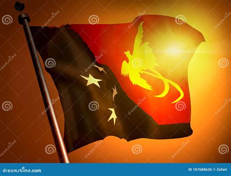 Winner Waving Papua New Guinea Flag Stock Illustration - Illustration of liberty, pride: 107688636