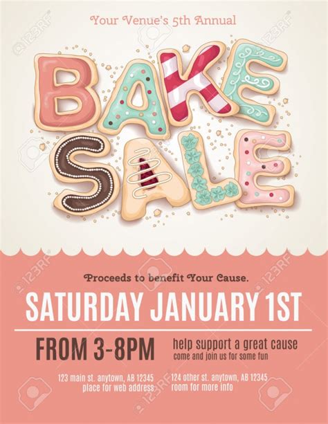 Bake Sale Flyer Template Word Free