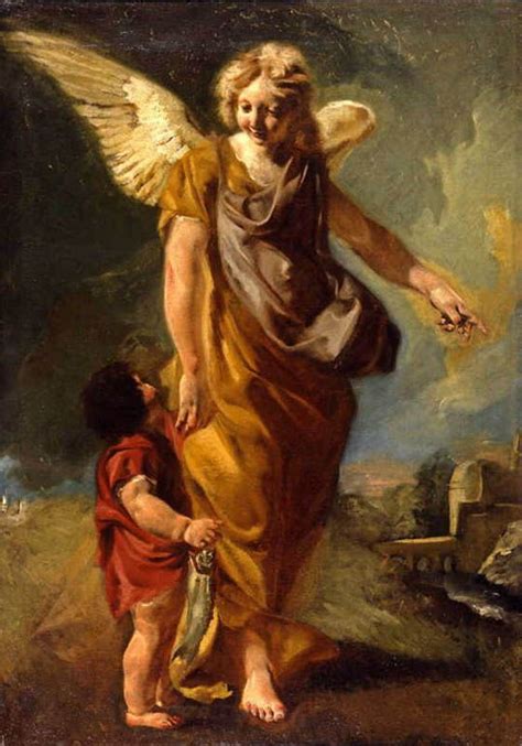 The Archangel Raphael with Tobias / El Arcángel Rafael con Tobías // circa 1760 // Attributed to ...