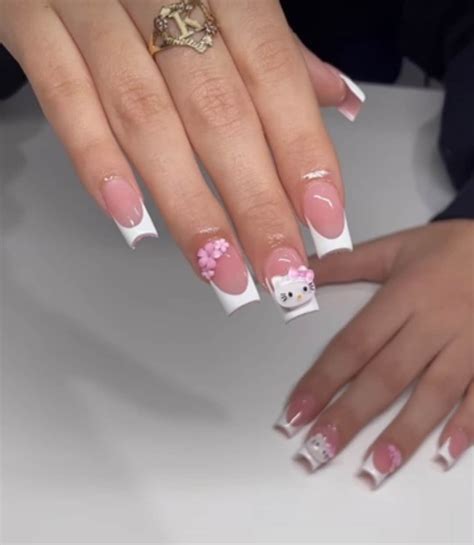 Pink Hello Kitty Nails - Etsy