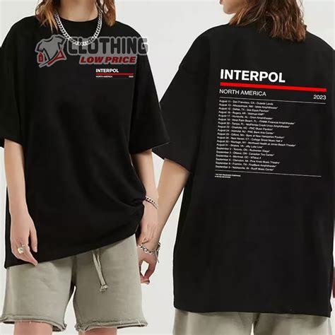 Interpol North America 2023 Tour Dates Merch, Interpol Rock Band 2023 ...