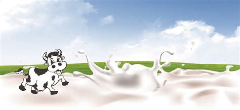 Background Banner Cartoon Cows Milk | Background banner, Cartoon cow, Orange background