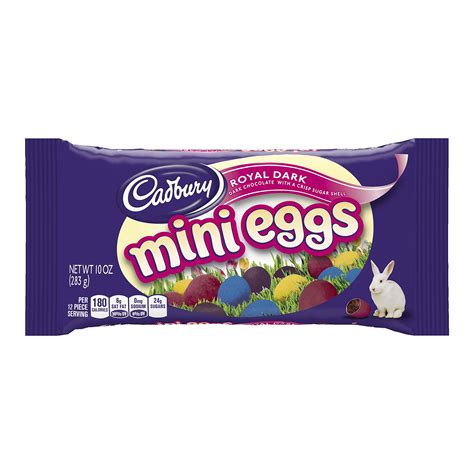 CADBURY ROYAL DARK MINI EGGS Easter Candy, Dark Chocolate Eggs with a Crisp Sugar Shell, 10 ...