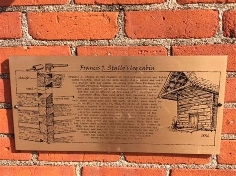 Francis J. Stallo's log cabin Historical Marker