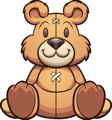 Set Cute Cartoon Teddy Bear Royalty Free Vector Image - vrogue.co