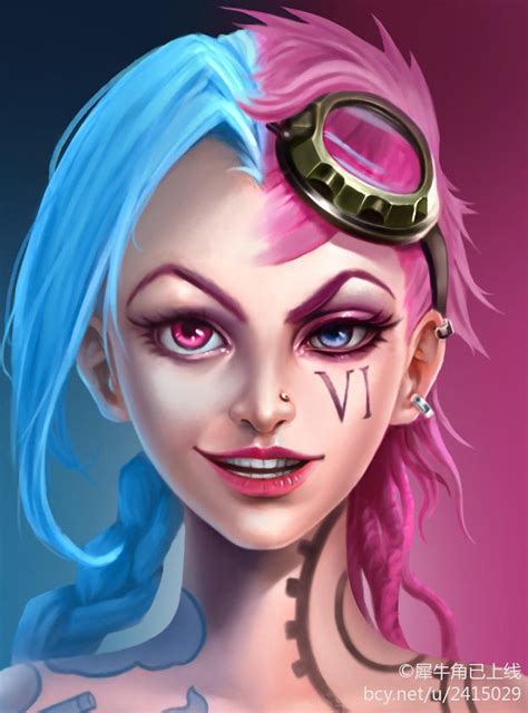 Vi & Jinx Portrait | Wallpapers & Fan Arts | League Of Legends | LoL Stats