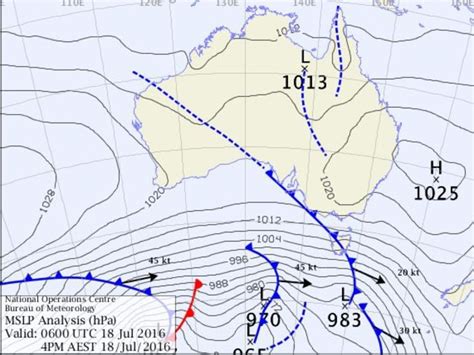 Weather map explainer: What are cold fronts, synoptic charts, isobars ...