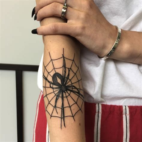 Spider in the web tattoo - Tattoogrid.net