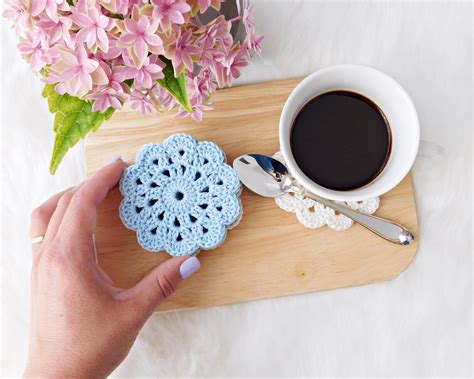 Crochet Coasters, Drink Coasters, Custom Coasters, Home Decor, Table ...