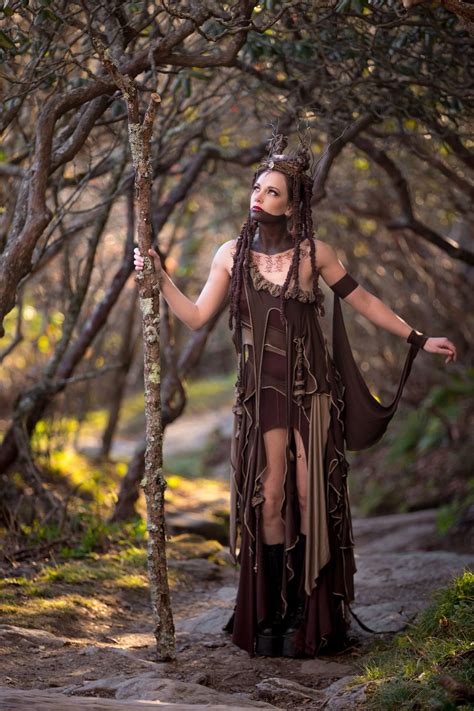 Accentuates Clothing - Tree Spirit Dress, Forest Witch Queen Ensemble, Priestess, Goddess ...