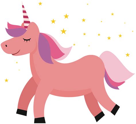 Pink Unicorn clipart. Free download transparent .PNG | Creazilla - Clip Art Library