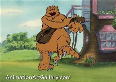 Production Cel with Matching Drawing of Big Paw from The Berenstain ...