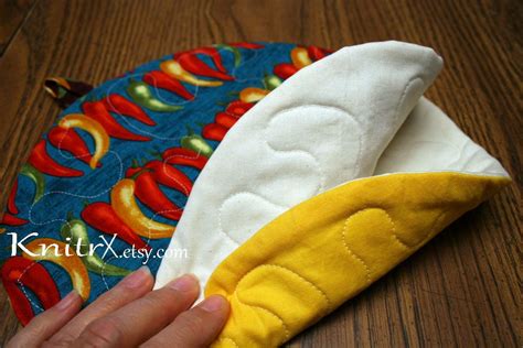 Taco Warmer Tortilla Warmer Quilted Hot Pad Trivet Potato Sack ...