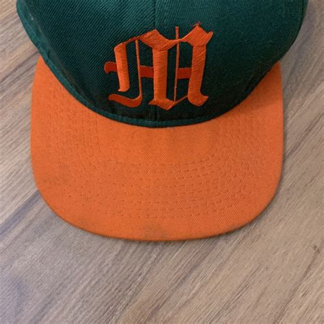 Vintage Miami Hurricanes Old English Script Logo Hat … - Gem