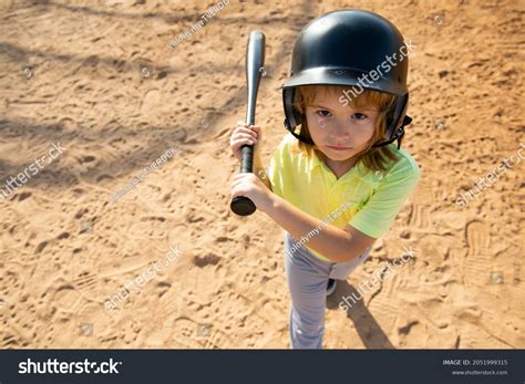 Boy Kid Posing Baseball Bat Portrait Stock Photo 2051999315 | Shutterstock