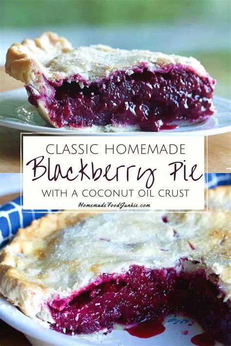 Blackberry Pie with a Coconut Oil Crust | Homemade Food Junkie