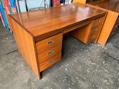 5ft Solid Wood Office Table Manager Drawer Vintage, Furniture & Home ...