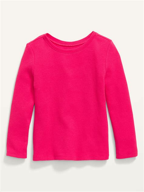 Unisex Long-Sleeve Solid Thermal T-Shirt for Toddler | Old Navy