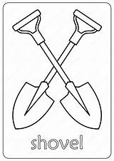 Free Shovel Coloring Pages  Clowncoloringpages sketch template