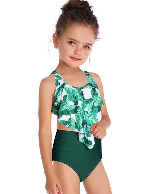 Sexy Dance - Mother Daughter Family Matching Swimwear Swimsuit Bathing Suit Beachwear High Waist ...