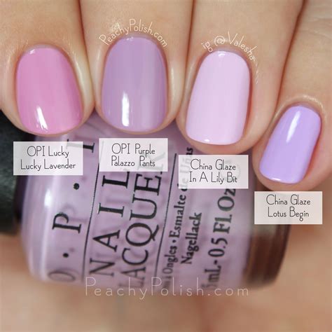 OPI Purple Palazzo Pants Comparison | Fall 2015 Venice Collection | Peachy Polish | Lilac nails ...