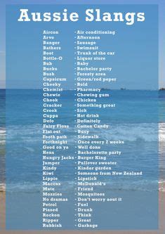 aussie slang phrases | Funny Aussie Sayings | Aussie Slang | Pinterest | Slang phrases