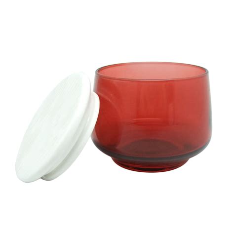 unique 5oz fancy decorative glass jars and lids ceramic wholesale votive with lid, High Quality ...