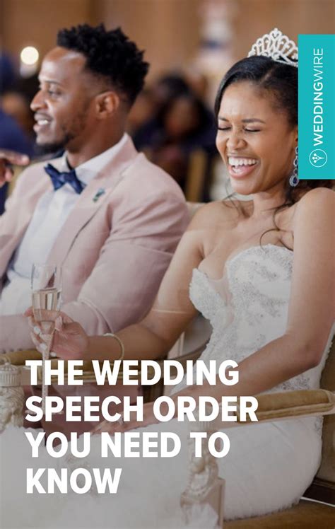 the wedding speech order you need to know