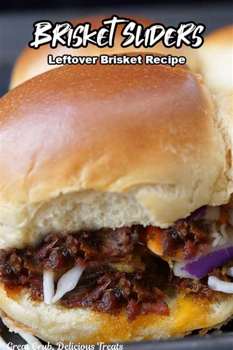 Brisket Sliders (Easy Leftover BBQ Brisket Sliders)