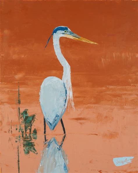 Great Blue Heron(Print) | jacquepriceart