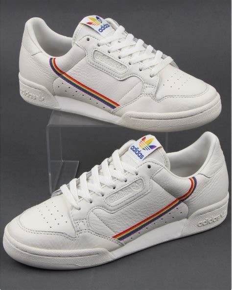 Adidas Continental 80s Pride Trainers - Adidas At 80s Casual Classics