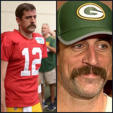 Aaron Rodgers Shows up to Practice With Wild Mustache & Twitter Reacts (Photos) - BlackSportsOnline