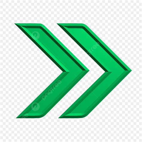 Double Arrow Vector PNG Images, 3d Double Green Arrow Png, 3d, Arrow, Logo PNG Image For Free ...