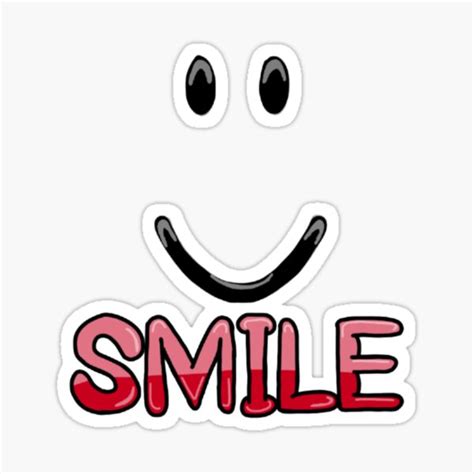 Roblox Smile Stickers | Redbubble