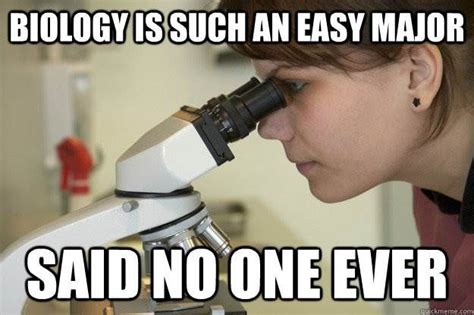 a woman looking through a microscope with the words social life? what's that?
