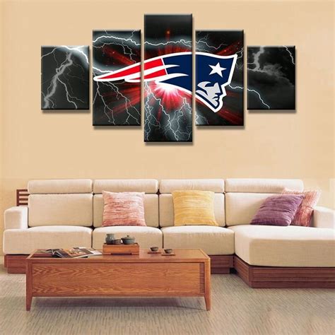 Hot New England Patriots Canvas Wall Art Cheap For Living Room Wall Decor | Wall decor living ...