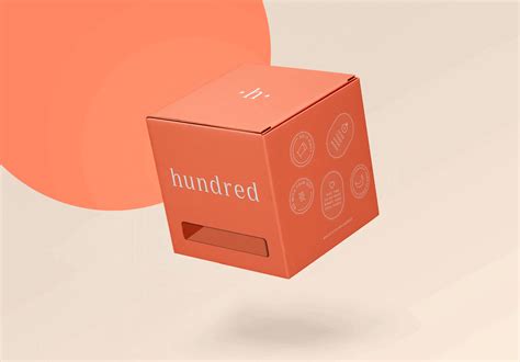 an orange box with the word hundred on it is flying through the air in ...